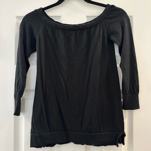 Marc Jacobs Black Scoop Neck Knit Cashmere Silk Sweater Small - Picture 1 of 6